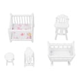 thumbnail image 2 of Wooden Dollhouse Furniture, Dollhouse Nursery Furniture 1:12 Scale Sturdy Durable  For Dollhouse, 2 of 8