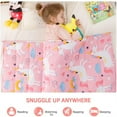 thumbnail image 3 of Anjee 5 lbs Kids Weighted Blanket,100% Cotton Weighted Blanket 36 x 48 inches,Pink Unicorn Breathable Cooling Throw Blanket for Calm Sleeping for Home and School Nap, 3 of 13