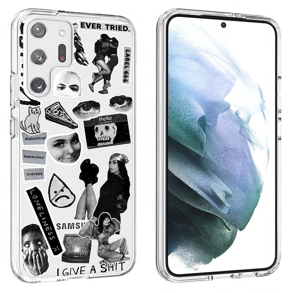 TalkingCase Slim Phone Case Compatible for Samsung Galaxy S23 Ultra 2023, Grunge Collage 5 Print, Lightweight, Flexible, USA
