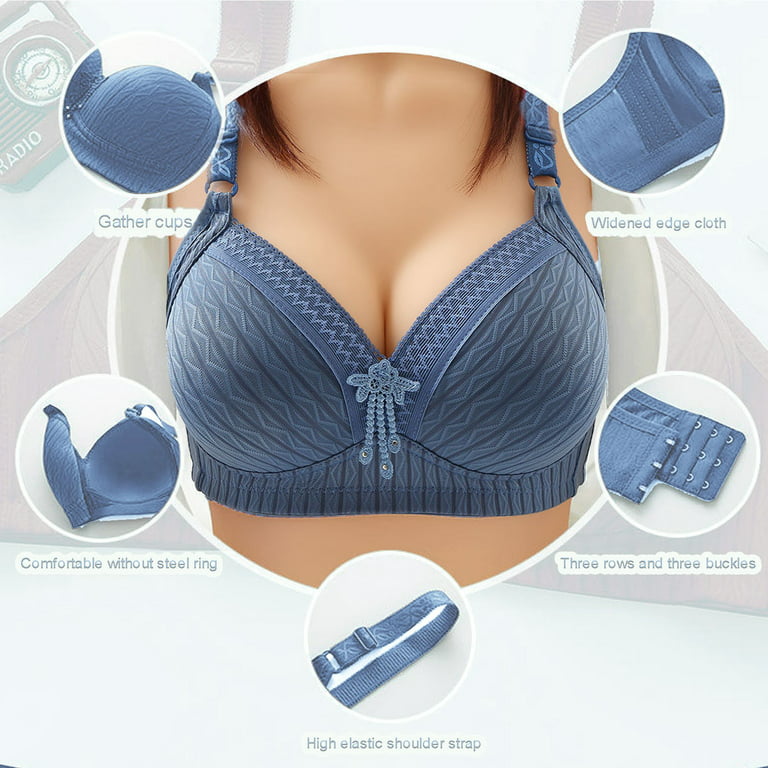 Womens' Wireless Full-Coverage Oversize Bra Solid Color Fashion Bowknot  Comfortable Hollow Out Bra Underwear No Rims Present for Women 50% off  Clearance 
