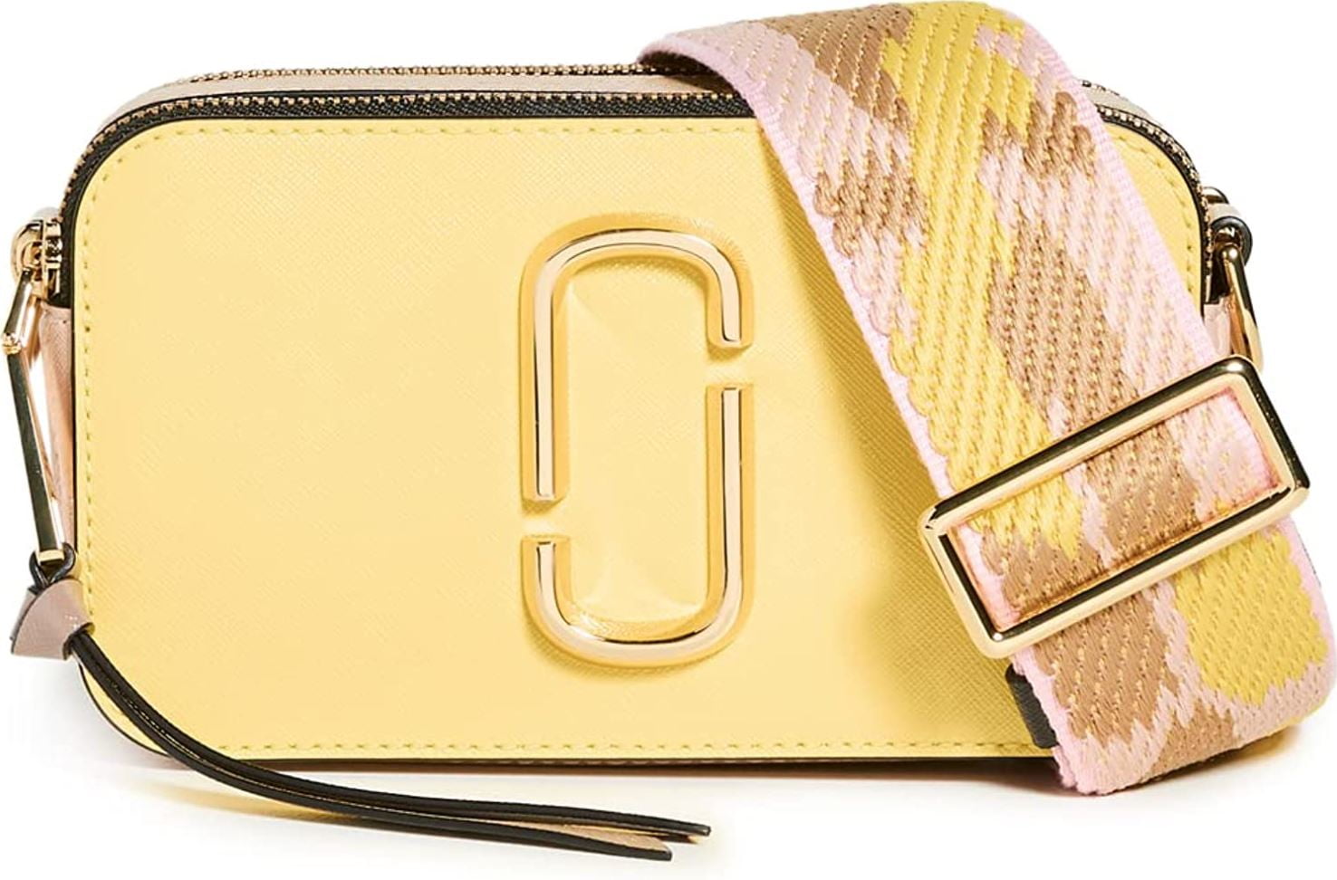 Marc Jacobs Grey & Yellow 'the Snapshot' Bag