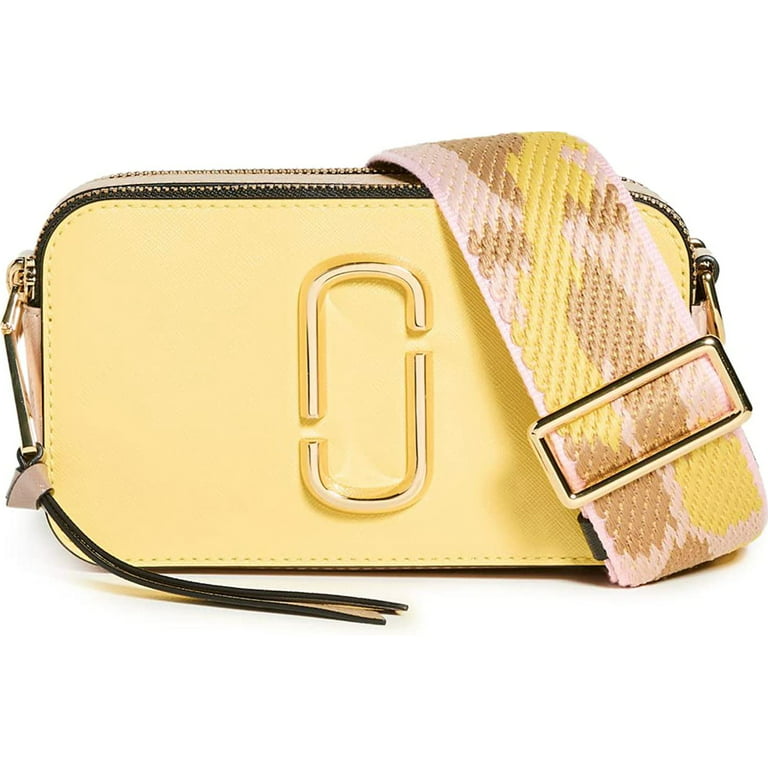 The Marc Jacobs The Snapshot Bright Yellow Multi in Saffiano