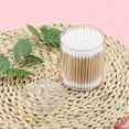 thumbnail image 6 of Vruelia oz Plastic Cotton Swab Ball Pad Holder, Qtip Jar Clear Makeup Organizer, Bathroom Containers Dispenser 3 Pack, 6 of 7