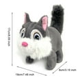 thumbnail image 7 of Oiur Electric Plush Squirrel Toy Interactive Jumping Movable Tail Squirrel Toy Toddlers Educational Baby Tummy Time Crawling Stuffed Animal Toy,Brown, 7 of 7