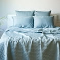 thumbnail image 5 of Bamboo Quilted Coverlet, Sky, King, 5 of 5