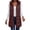 Wine-05, variant on DISKEBUISS Women's Long Hooded Puffer Vest Sleeveless Quilted Mid-Length Padded Gilet with Pockets for Fall Winter