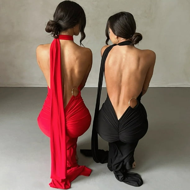 strapless open back dress Long Two Piece Prom Dress Lace High Neck Open Back  alinanova