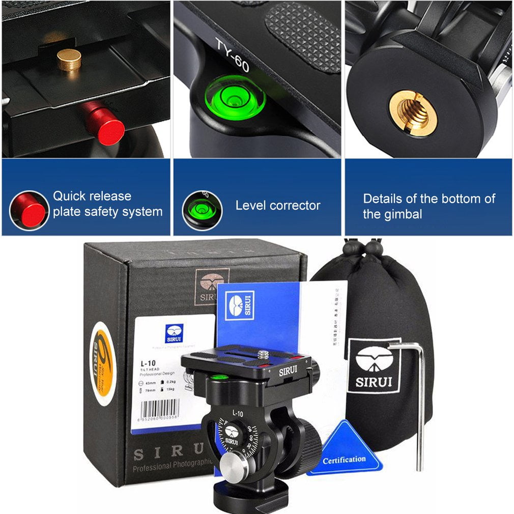 L10 Tripod Monopod Professional Quick Loading Board Two Dimensional Pan Tilt Level Correction