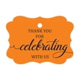 thumbnail image 1 of 100 Pcs Custom Paper Tags Thank You For Celebrating Wedding Favor Gift Hang Tags, 1 of 1