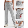 thumbnail image 4 of MASKERT Women's Hiking Pants-27" Lightweight Quick Dry Sweatpants Casual Safari Work Travel Outdoor Clothes Lilac Gray（Size XS-XXXL）, 4 of 7