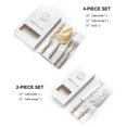 thumbnail image 5 of Cake Knife and Server Set, Stainless Steel Cake Spatula with Ceramic Pearl Handle, 4-Piece Baking Tools for Wedding Anniversary Birthday Cutting Serving, 5 of 9