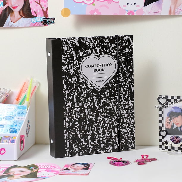 Versión coreana de carpeta de banda de seis agujeros A5 para niña, álbum de fotos de tres pulgadas y cinco pulgadas, libro de almacenamiento de tarjetas Star