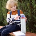 thumbnail image 2 of Chanana Personalized Kids Water Bottles, Simple Children Thermos Bottle, 20oz 600ML Custom Stainless Steel Insulated Water Bottle with Name Straw for Men Women, 2 of 9
