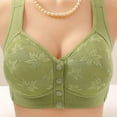 thumbnail image 2 of Sopiago Womens Bras 2025 New Front Snap Bras for Senior Women No Underwire Front Closure Comfort Wireless Closing Bra Green,40, 2 of 7