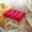 Hot Pink 6B9, variant on Thickened Corn Velvet Seat Cushion, Qiopertar Under $5 Thickened Corn Velvet Student Seat Cushion Office Classroom Cushion Insulation Rectangular Strap Seat Cushion
