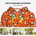 thumbnail image 4 of Lsque Funny corn spider web Pattern Casual Women's Hoodie,Hooded Sweatshirt with Kangaroo Pocket,Pullover Hoodie with Eye-catching Drawstrings-Medium, 4 of 7
