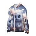 thumbnail image 2 of Fotbe Cute Animal Couple Men's Women's UPF 50+ Sun Protection Jacket Hooded Cooling Shirt with Pockets Hiking Outdoor Performance-Small, 2 of 8