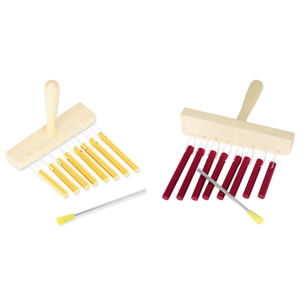 Carillón de viento de 8 tonos carillón de viento de mano de madera regalos de cumpleaños para niños (dorado)