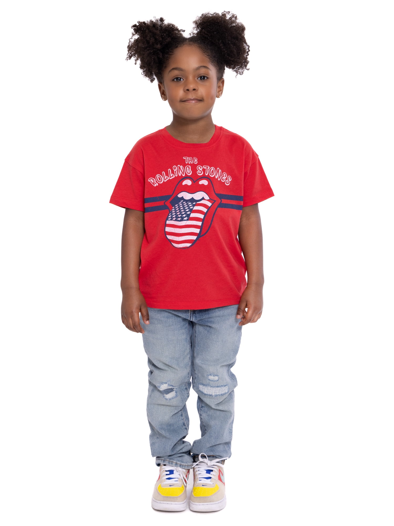 The Rolling Stones Toddler Boys or Girls Short Sleeve Americana Crewneck T-Shirt, Sizes 12M-5T