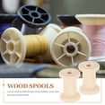 thumbnail image 4 of NIYANGLE 20Pcs Wood Spools for Crafts Unfinished Style for Hobbyists and Photo Props, 4 of 5