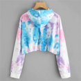thumbnail image 6 of Pink Women's Long Sleeve T-shirt, Fashion O Neck Colorful Hoodie Drawstring Sweatershirt Top XL, 6 of 6