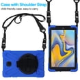 thumbnail image 2 of TECH CIRCLE Kids Case for Samsung Galaxy Tab A 8.0 (SM-T387) Tablet 2018 - Heavy Duty Portective Rugged Hard Case with [Kickstand & Shoulder/Hand Straps] Portable Sturdy Child Friendlys Cover, Blue, 2 of 8