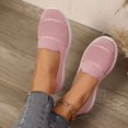 thumbnail image 5 of Fashion Breathable Sneaker Mesh Slip On Walking Shoes Arch Support Solid Color Pink, 5 of 8
