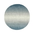 thumbnail image 3 of Unique Loom Hygge Shag Collection Area Rug - Gradient (5' Round Blue/Beige), 3 of 7