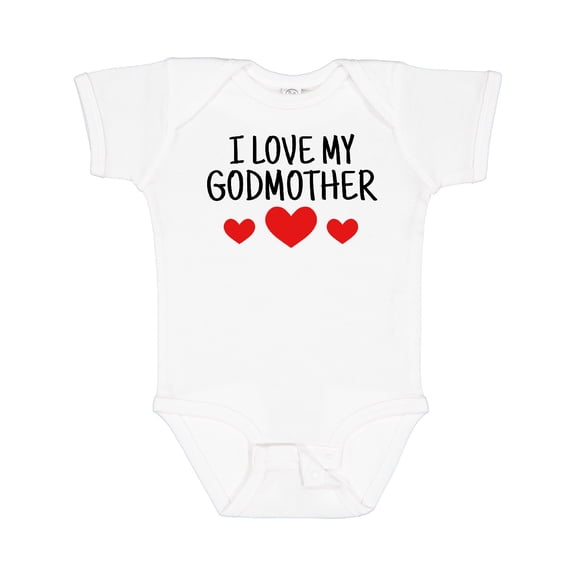 Inktastic I Love My Godmother Boys or Girls Baby Bodysuit