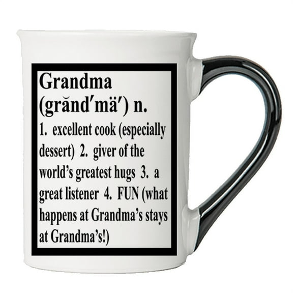 Cottage Creek Grandma 16 oz Ceramic White Letter Print Coffee Mug