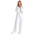 thumbnail image 2 of Adar Universal Scrubs For Women - Drawstring Straight Leg Scrub Pants - 510P - White - 2X, 2 of 8