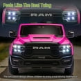 thumbnail image 5 of Xuanlur 24V 160W Licensed Dodge RAM 2500 Ride on Toy for Big Kids, 2 Seater Ride On Car with Remote Controll, Ride on Truck w/4-Wheel Suspension, Storage, Dual-Speed Modes, Soft Start & Stop (Pink), 5 of 7