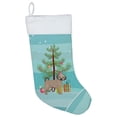 thumbnail image 1 of Carolines Treasures CK3864CS Fawn Puggle Christmas Tree Christmas Stocking, Large, Multicolor, 1 of 2