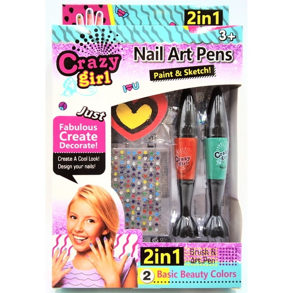 GIRL FUN TOYS Nail Art Pens Paint And Sketch Set