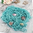 thumbnail image 4 of eZAKKA Decorative Fish Netting, Fishing Net Decor, 79 x 59 Inch Ocean Pirate Beach Theme Party Home Decorations, Mediterranean Style Decor Nautical Decorative Fish Net with Sea Shells, Turquoise, 4 of 7