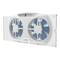 thumbnail image 2 of Lasko W09560 Bluetooth Enabled Twin 9-Inch Window Fan with Independent Electrically Reversible Intake & Exhaust Motors with Thermostat and Timer for Bedroom Indoor Home Use, 9 Inches, White, 2 of 4