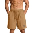 thumbnail image 2 of Cargo Short Pants for Men Plus Size Summer Lightweight Elastic Waist Solid Color Gym Shorts Athletic Outdoor Sport Workout Shorts with Pockets, 2 of 7
