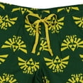 thumbnail image 6 of Nintendo The Legend of Zelda Pajamas Men's Royal Hyrule Crest Wingcrest PJ Lounge Shorts, 6 of 6