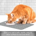 thumbnail image 4 of CounterArt "Basket Weave Print" Easy Care Waterproof Pet Feeding Mat, 4 of 6