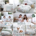 thumbnail image 5 of Ocean Coral Duvet Cover Set King Size, Starfish Seagrass Undersea Nautical Coastal 4 Piece Soft Microfiber Bedding Set with 1 Duvet Cover, 1 Flat Sheet, 2 Pillowcases, 5 of 9