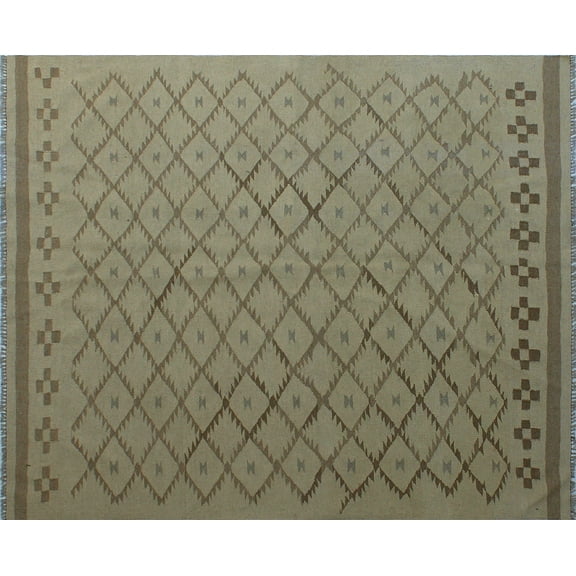 Winchester Parveneh Ivory/Brown Rug, 5'2" x 6'3"