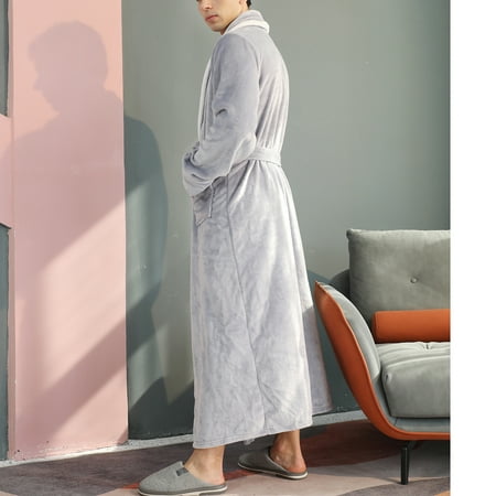 

JNGSA Robes For Women Sleep Shirts For Women Autumn And Winter Thickening And Lengthening Flannel Warmth Beibei Velvet Couple Pajamas Bathrobe Clearance