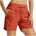 thumbnail image 2 of Axiiglly Summer Workout Shorts Women UPF 50+ High Waist Pockets Loose Breathable Sports Running Shorts, S-2XL, 2 of 8