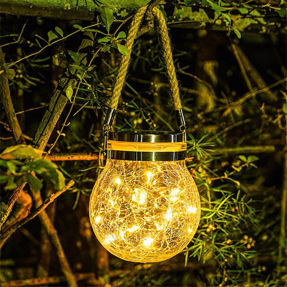 Solar Lantern Decorative, Waterproof Hanging Solar Lights Outdoor 30 LEDs, Outdoor  Lanterns Solar Powered for Patio Yard Decor, Camping Decor, Winter Garden  Decorations Holiday Gifts（1 Pack) 