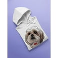 thumbnail image 3 of Cute Dog With A Bow Tie Hoodie Men -SPIdeals Designs, Male 4X-Large, 3 of 4