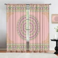 thumbnail image 3 of Boho Jacquard Rod Pocket Blackout Curtains, Retro Mandala Texture Light Filtering Window Drapes for Girl Bedroom, Privacy Window Treatments for Living Room Bathroom Home Room Decor-W42xL54in, 3 of 6