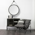 thumbnail image 6 of Mercana Northdale 30" Round Metal Frame Mirror in Black, 6 of 6