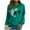#187-Army Green, variant on Womens Shirts Casual Printed Sweatshirt Round Neck Loose Long Sleeve Sweatshirt Gifts for Women