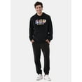 thumbnail image 2 of Super Mario Men's Graphic Hoodie with Long Sleeves, Sizes XS-3XL, 2 of 6