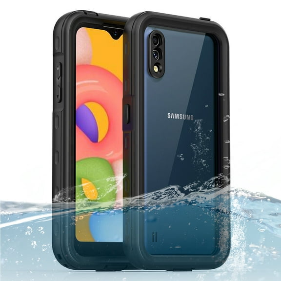 For Samsung Galaxy A01 Waterproof Case Shockproof Rugged Full Body Clear Cover